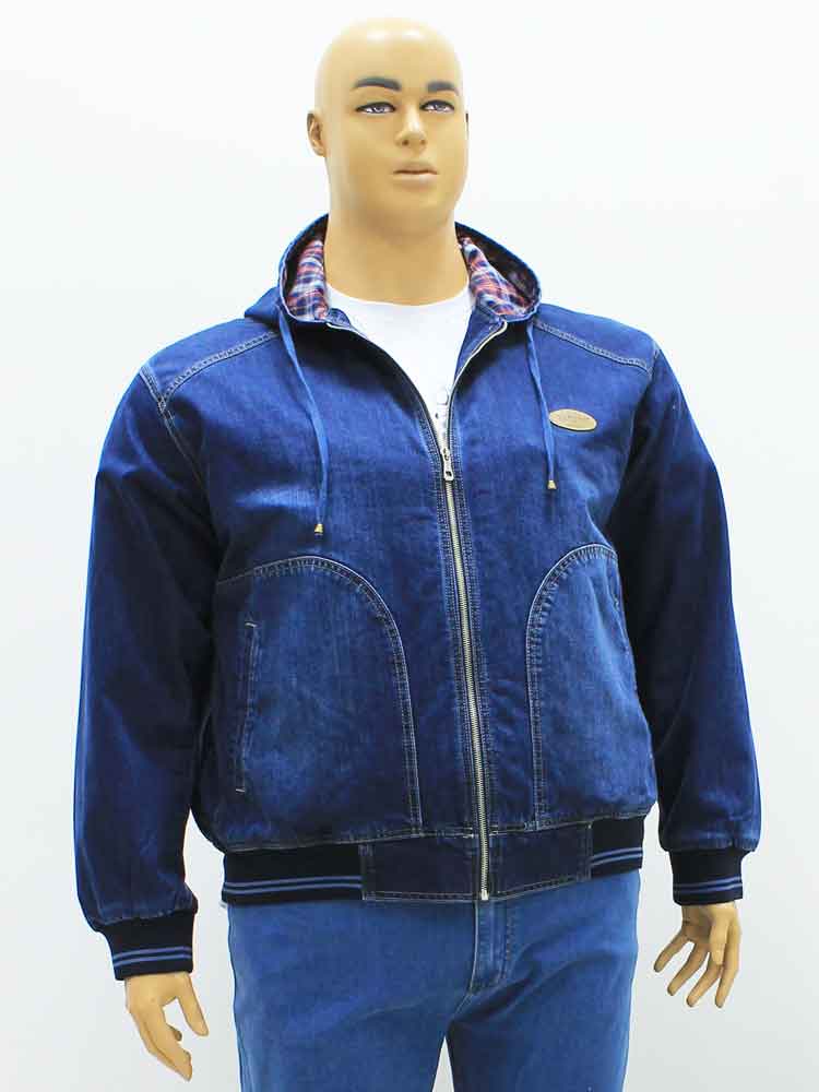 Куртка джинсовая мужская на манжете большого размера, 2018. Магазин «Большой Папа», Луганск.