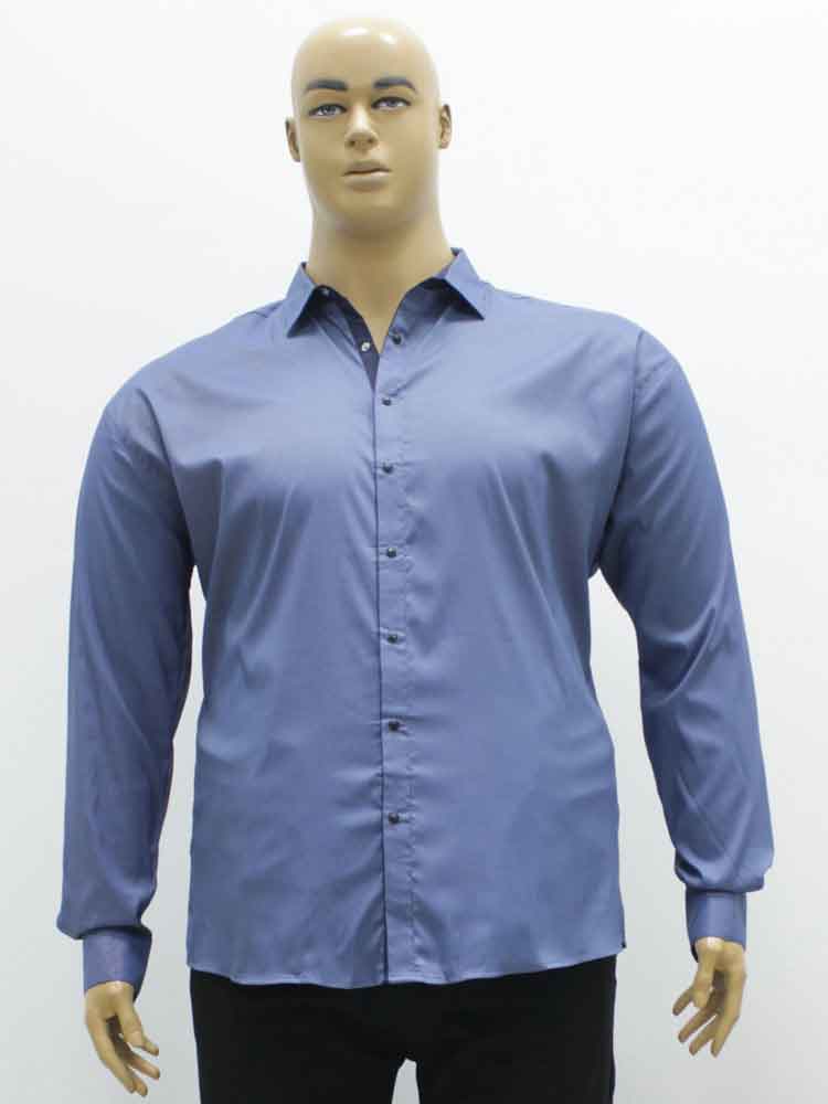 Сорочка (рубашка) мужская из мерсеризованного хлопка стрейчевая большого размера. Магазин «Большой Папа», Луганск.