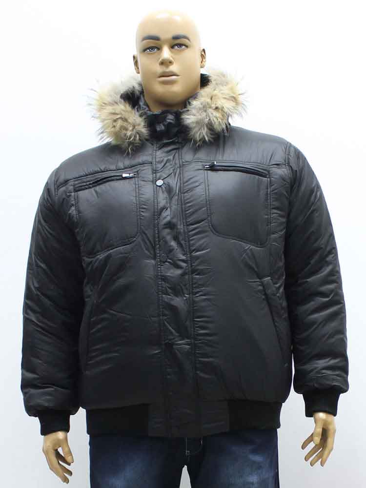 Куртка зимняя (аляска) мужская с капюшоном на манжете большого размера. Магазин «Большой Папа», Луганск.