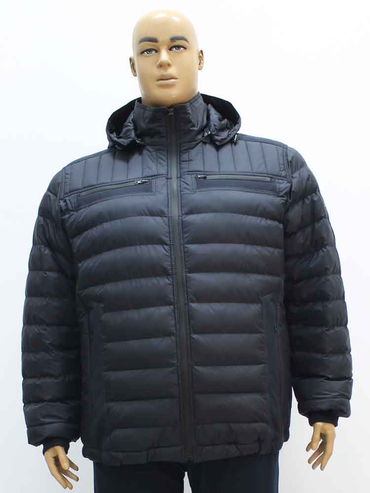 Куртка зимняя мужская с капюшоном большого размера, 2020. Магазин «Большой Папа», Луганск.