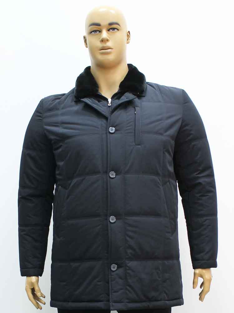 Куртка зимняя классическая мужская со съемным воротом большого размера. Магазин «Большой Папа», Луганск.