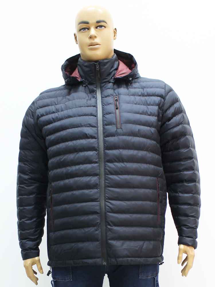 Куртка демисезонная мужская с капюшоном большого размера, 2021. Магазин «Большой Папа», Луганск.