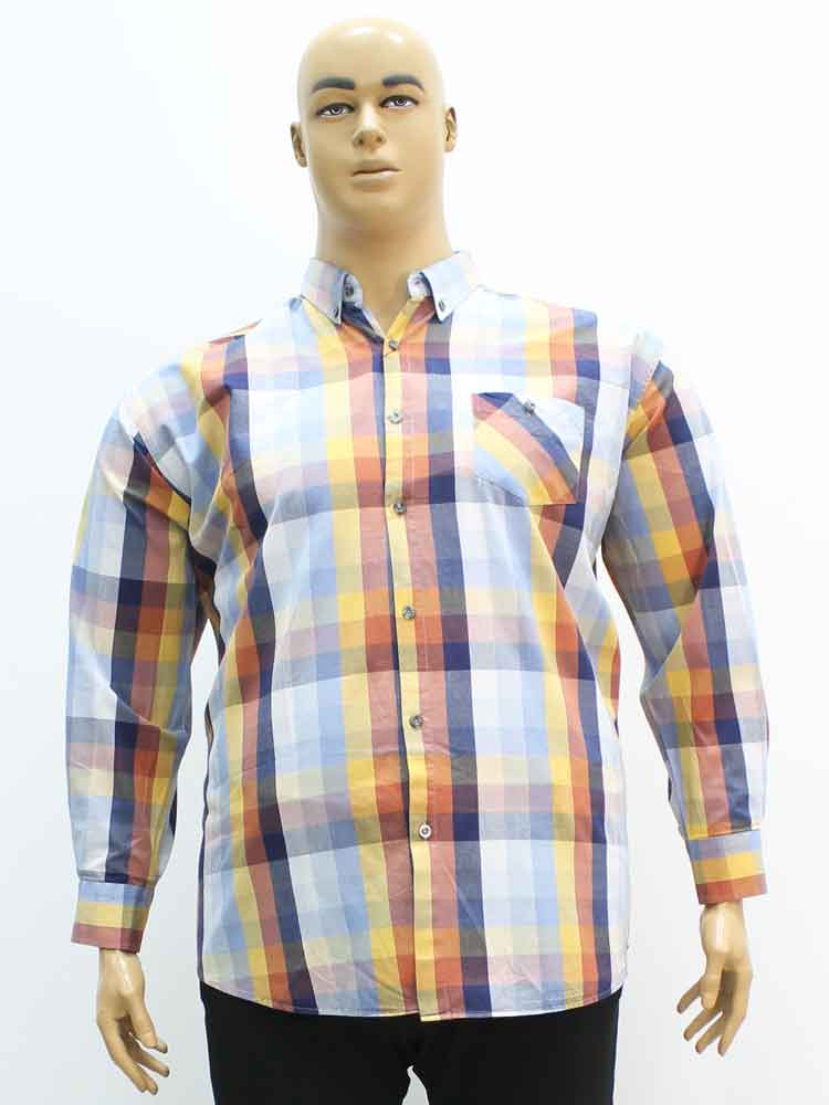 Сорочка (рубашка) мужская из  хлопка большого размера. Магазин «Большой Папа», Луганск.