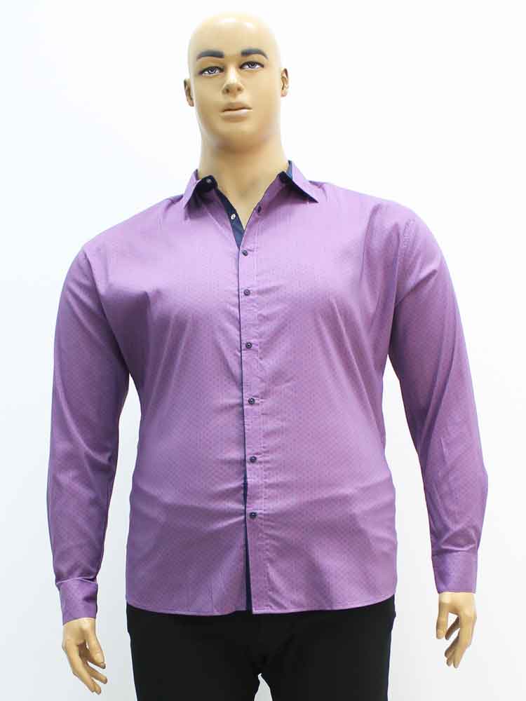 Сорочка (рубашка) мужская из мерсеризованного хлопка стрейчевая большого размера. Магазин «Большой Папа», Луганск.