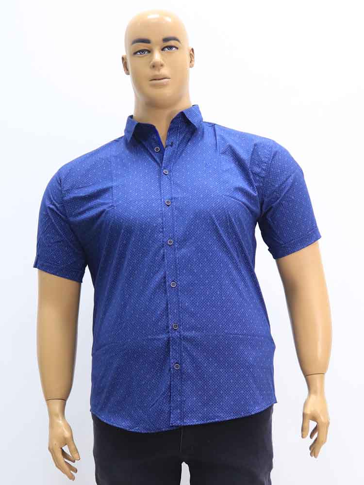 Сорочка (рубашка) мужская  из хлопка с эластаном большого размера. Магазин «Большой Папа», Луганск.