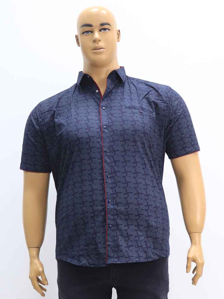 Сорочка (рубашка) мужская  из хлопка с эластаном большого размера. Магазин «Большой Папа», Луганск.