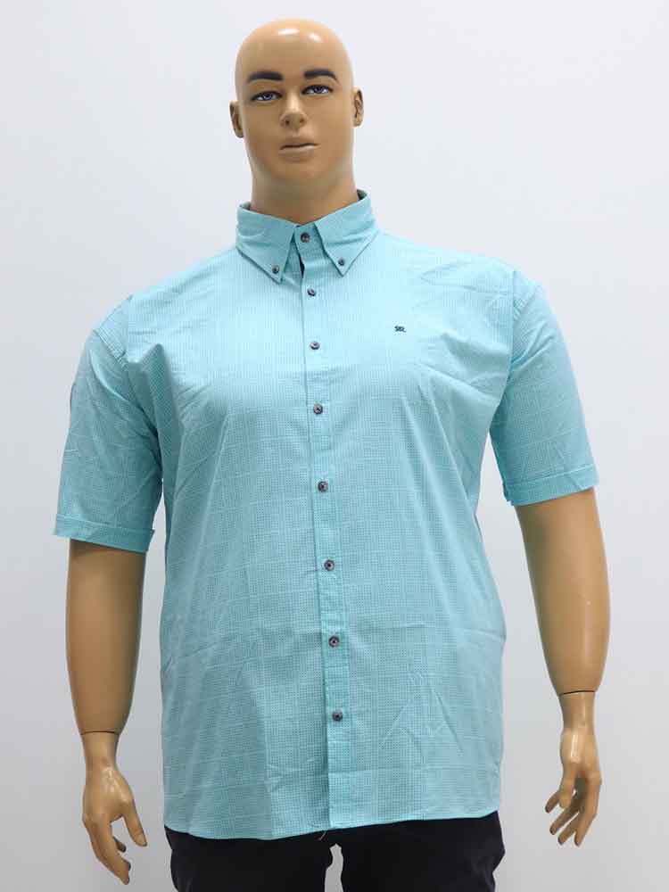 Сорочка (рубашка) мужская из хлопка с лайкрой большого размера, 2023. Магазин «Большой Папа», Луганск.