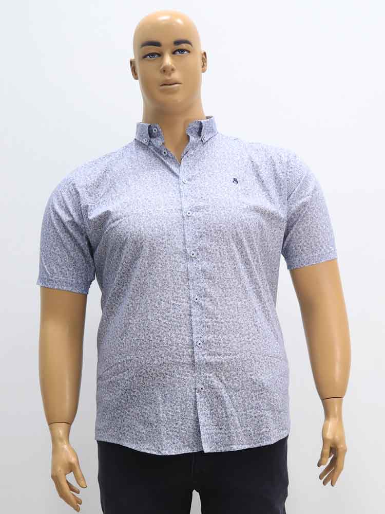 Сорочка (рубашка) мужская из хлопка с эластаном большого размера, 2023. Магазин «Большой Папа», Луганск.