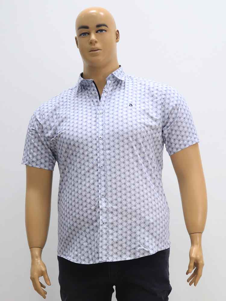 Сорочка (рубашка) мужская из хлопка с эластаном большого размера. Магазин «Большой Папа», Луганск.