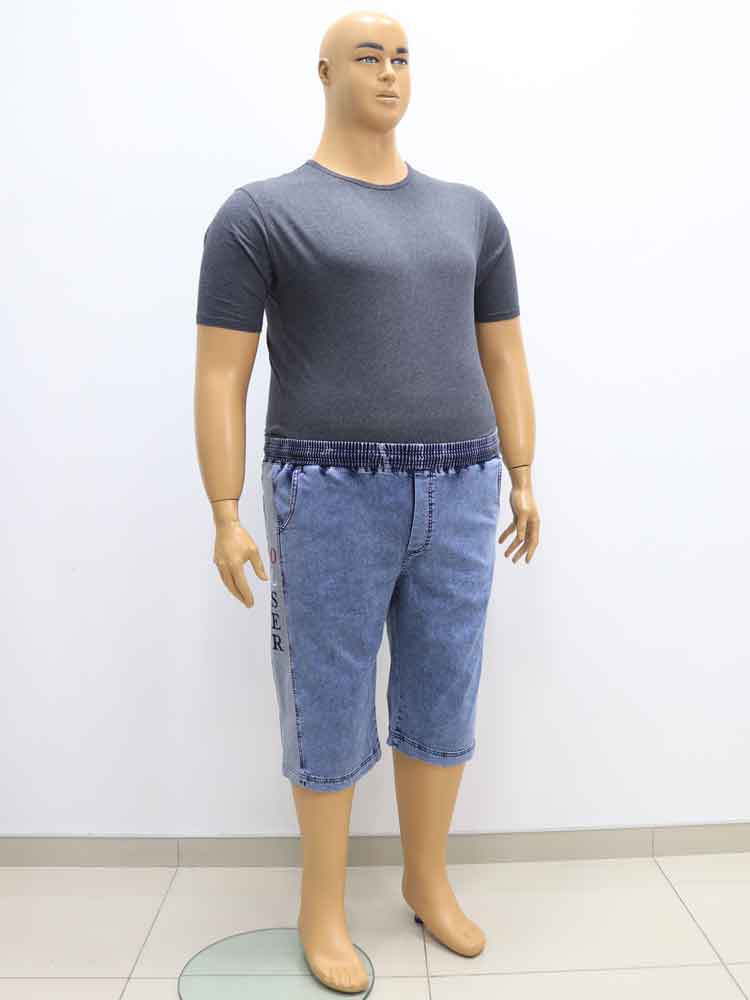Бриджи мужские джинсовые стрейчевые большого размера, 2023. Магазин «Большой Папа», Луганск.